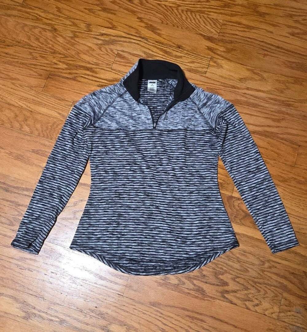 Avia Women's 1/4 Zip Long Sleeve Fleece Top, Size M (8-10)